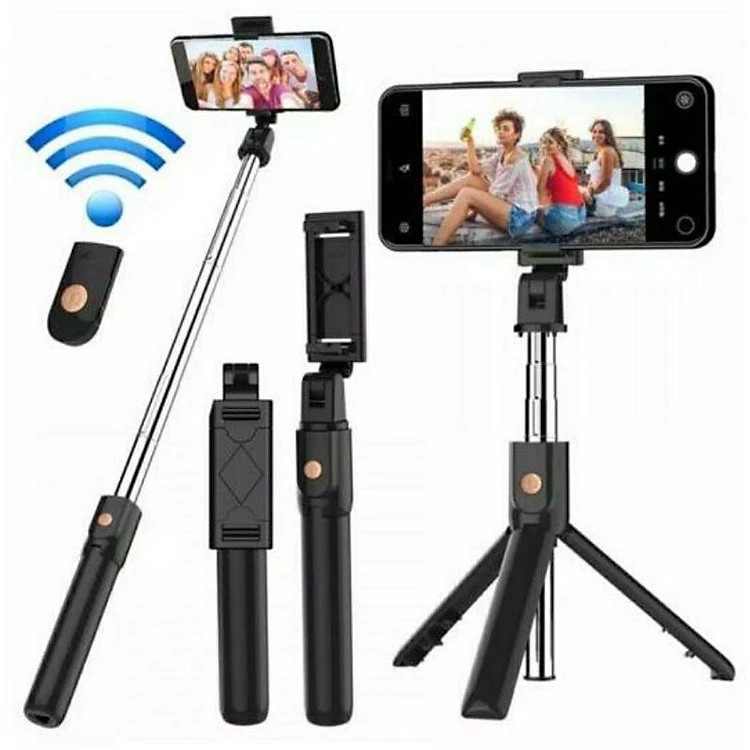 Gậy Chụp Hình Bluetooth R1 Kèm Giá Đỡ 3 Chân - Hàng chính hãng