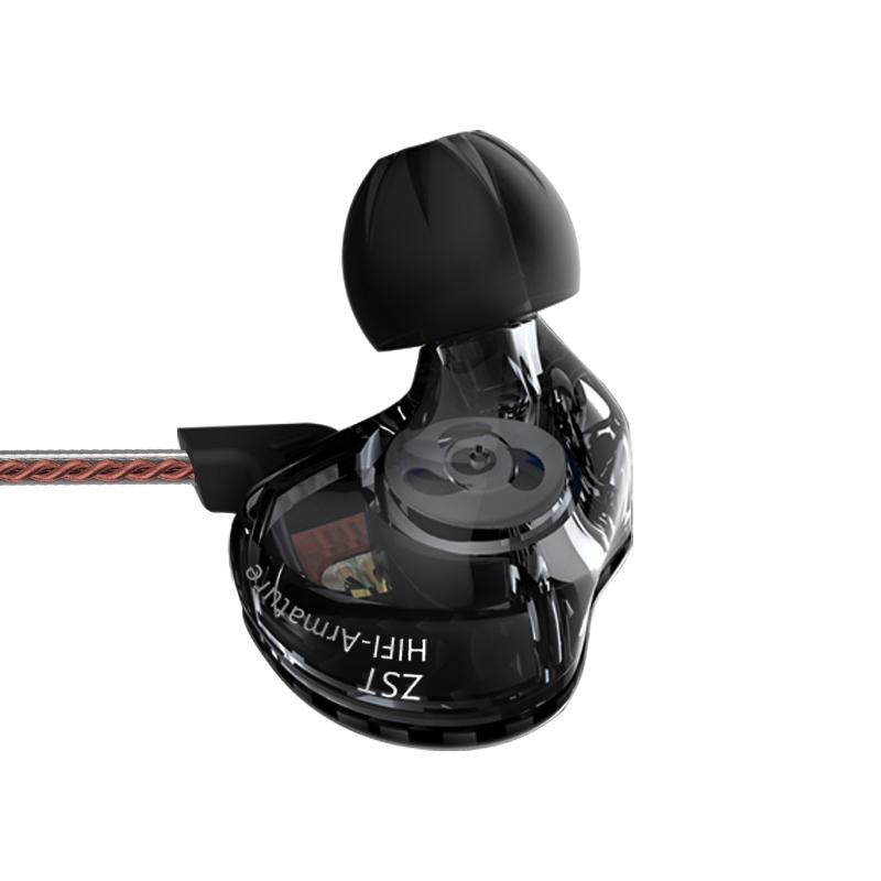 KZ ZST có dây cáp có thể tháo rời cáp trong tai nghe tai nghe tiếng ồn Hifi Music Sport Game Game Tai nghe tai nghe tai nghe