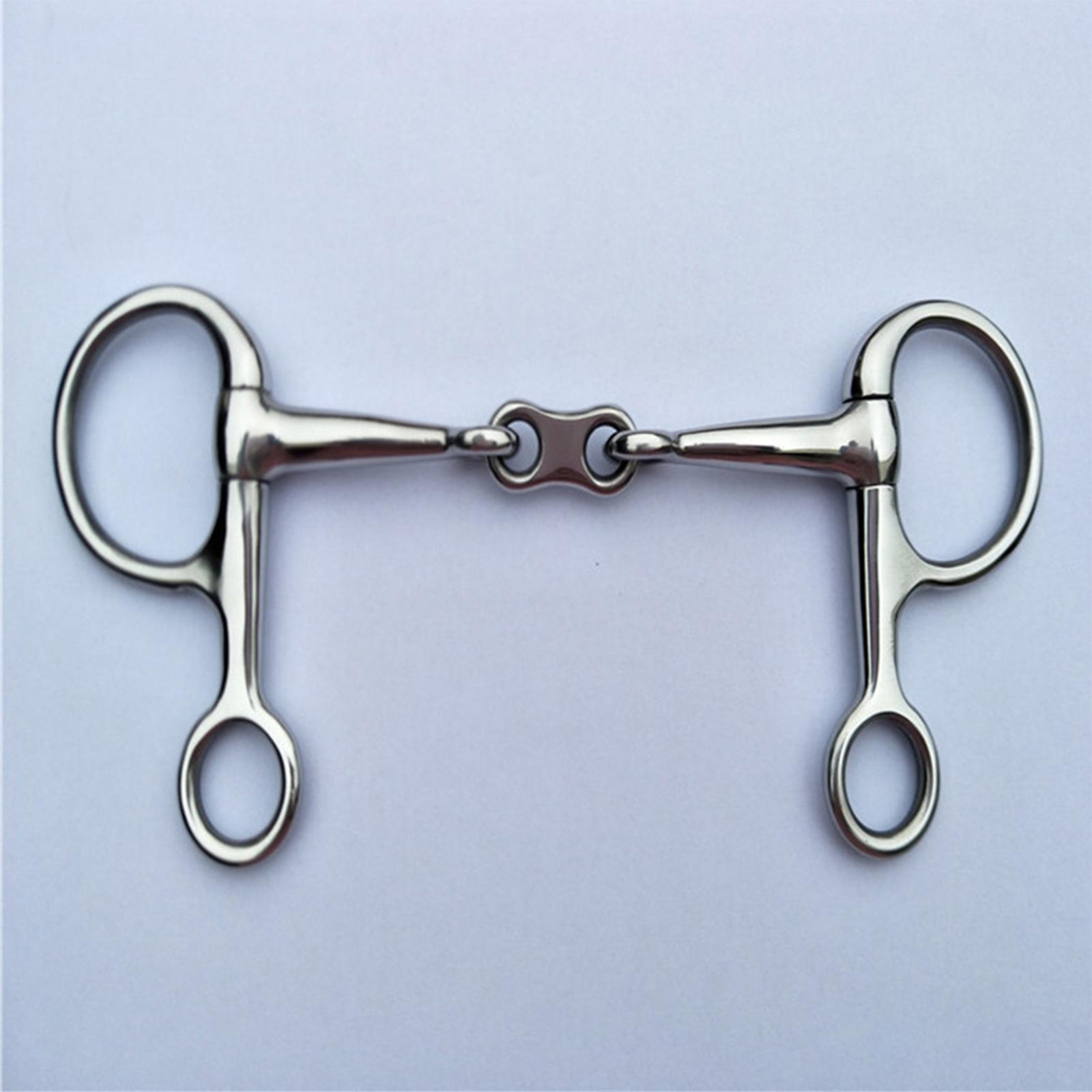2 Rings Rings Snaffle Bits Gear Equestrian Accessories Durable Lightweight Horse Sports Horse Rings Bit Horse Riding Snaffle for Outdoor Sports
