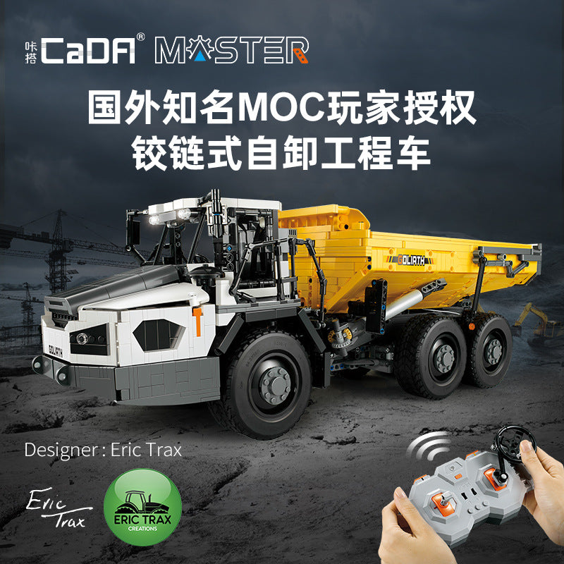 Bộ lắp ráp xe tải tự đổ khớp nối City technic Dump Truck lắp xong điều khiển từ xa