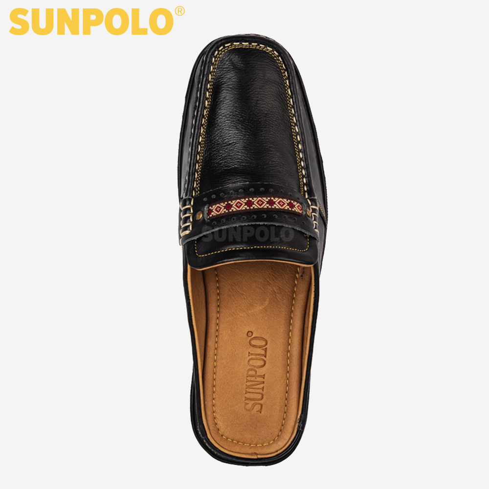 Dép Sabo Nam Da Bò SUNPOLO SUSB002