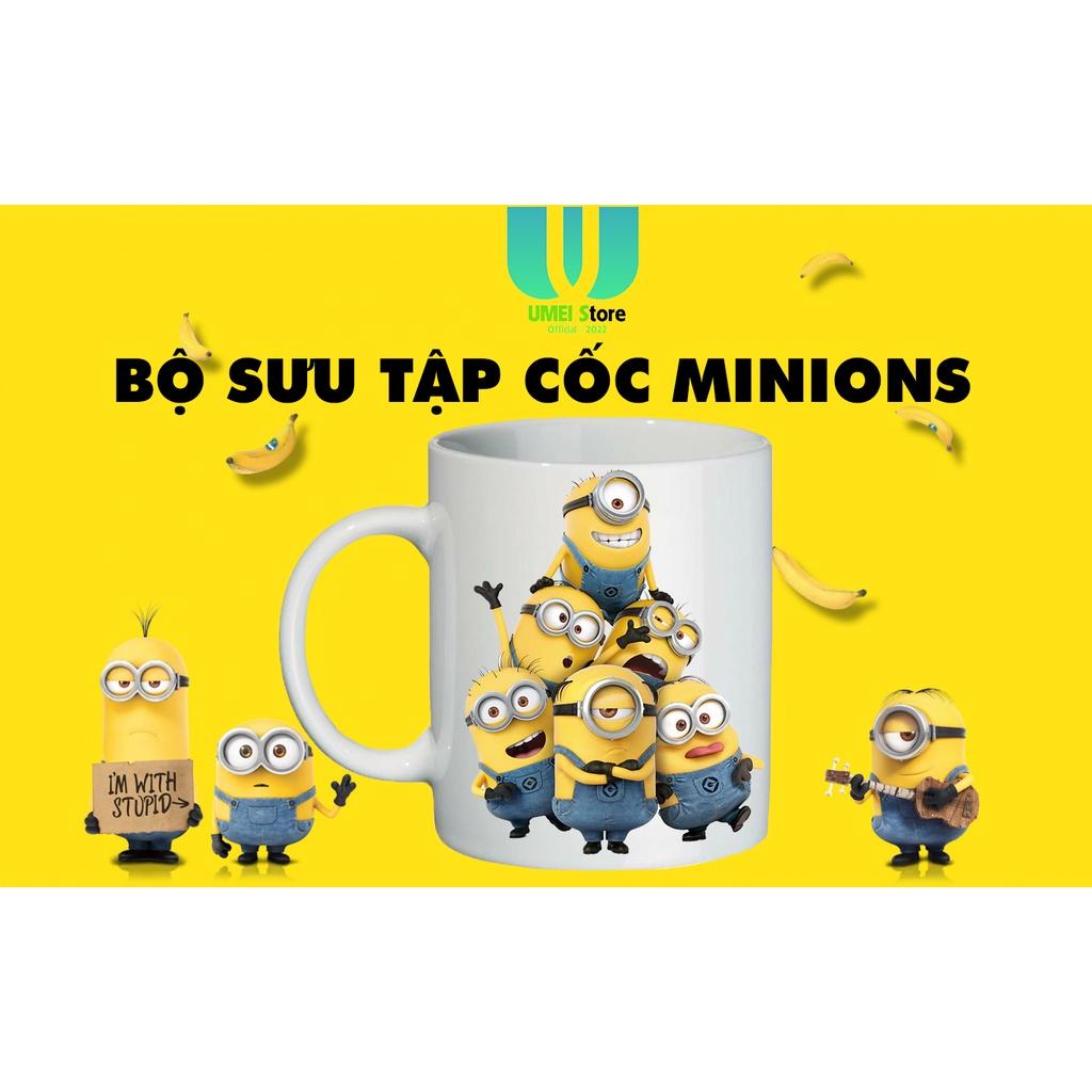 Bộ Sưu Tập Cốc Minions dành cho Fans Minions, Cốc sứ in hình, cốc tráng men dùng làm quà tặng, uống nước hàng ngày