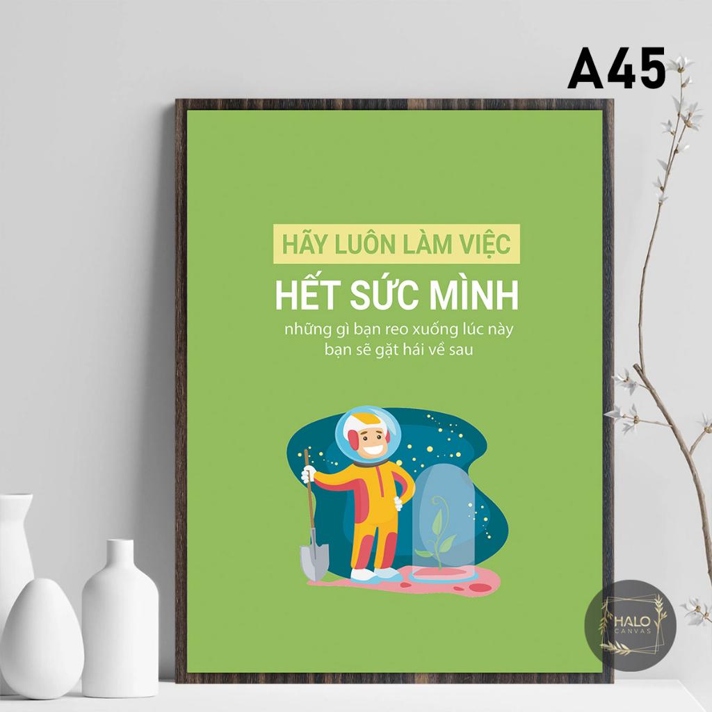 TRANH TREO TƯỜNG SLOGAN ĐỘNG LỰC SLDL208 - TRANH DÁN TƯỜNG VĂN PHÒNG LÀM VIỆC - HALO DECOR