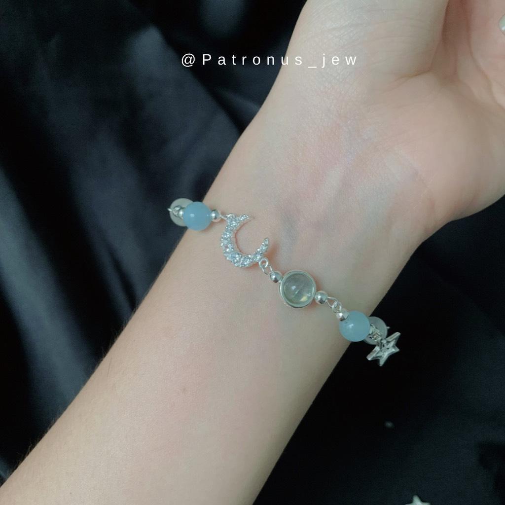 Lắc Tay Aquamarine Mix Moonstone VTAMM22A Patronus