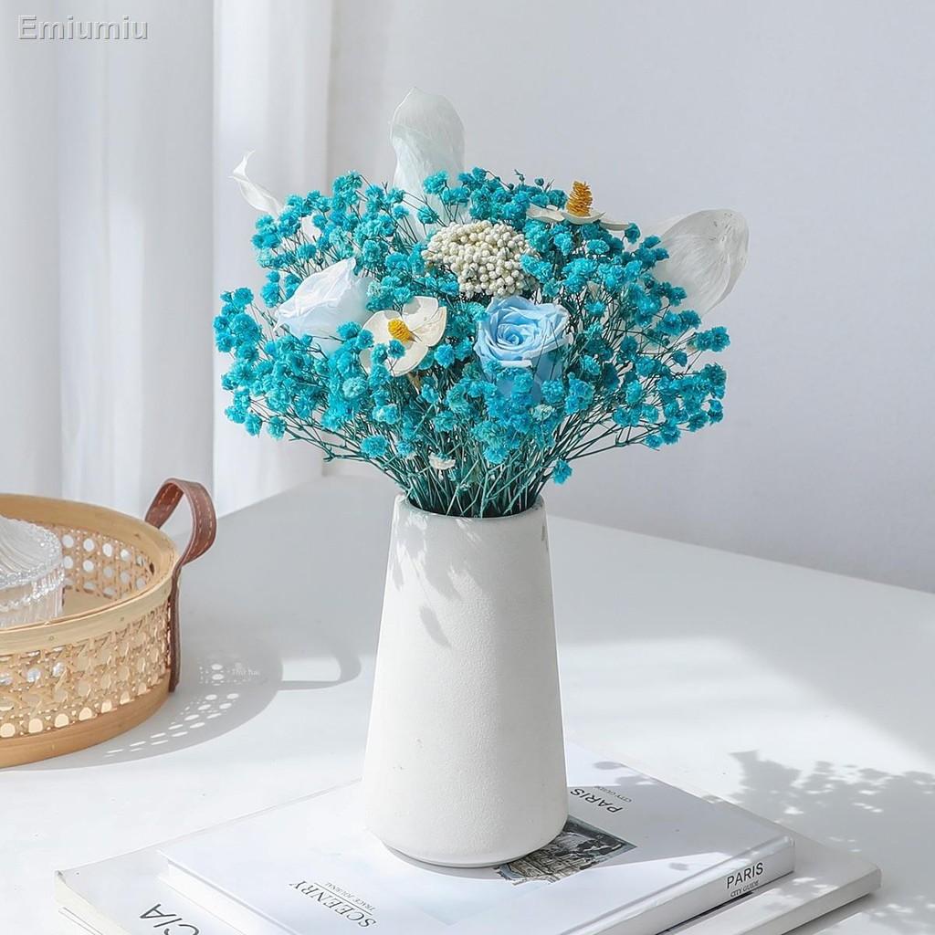 ☋♞Hoa tươi Tự làm hoa hồng bất tử khô gypsophila