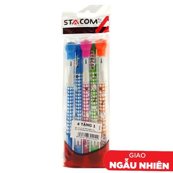Bộ 2 Vỉ 4 + 1 Bút Chì Khúc 2B - Stacom-VPC201