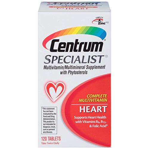 Centrum Specialist Heart Complete Multivitamin / Multimineral Supplement with Phytosterols Tablet, Vitamin D3 and Vitamin B