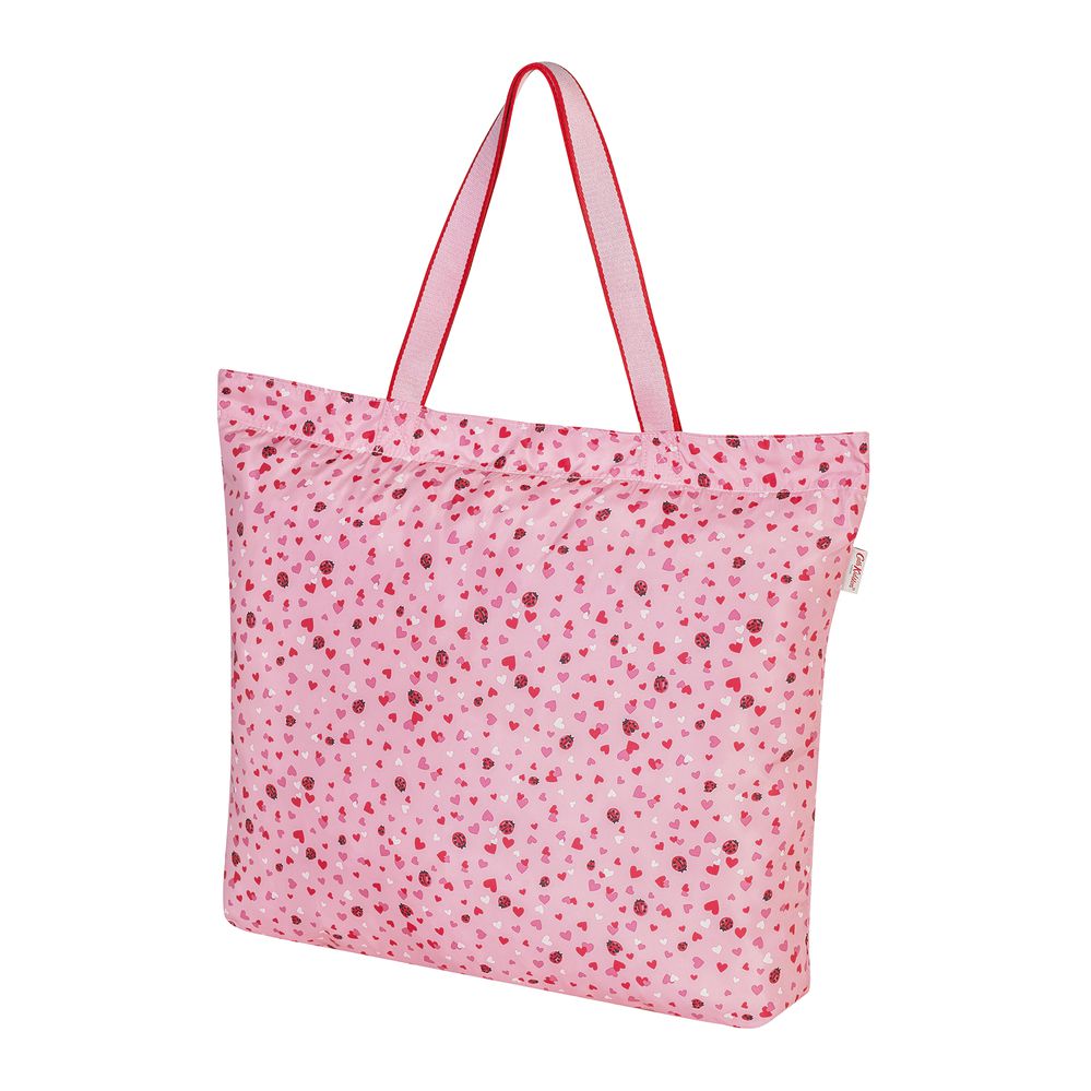 Túi xếp gọn Cath Kidston họa tiết Mini Lovebugs size lớn (Large Foldaway Tote Mini Lovebugs )