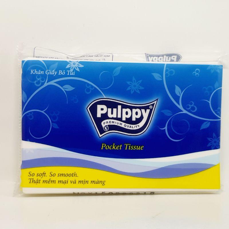 Khăn Giấy Lụa Pullpy Bỏ Túi Đặc Biệt Cho Da Nhạy Cảm 1 Lốc 6 Gói