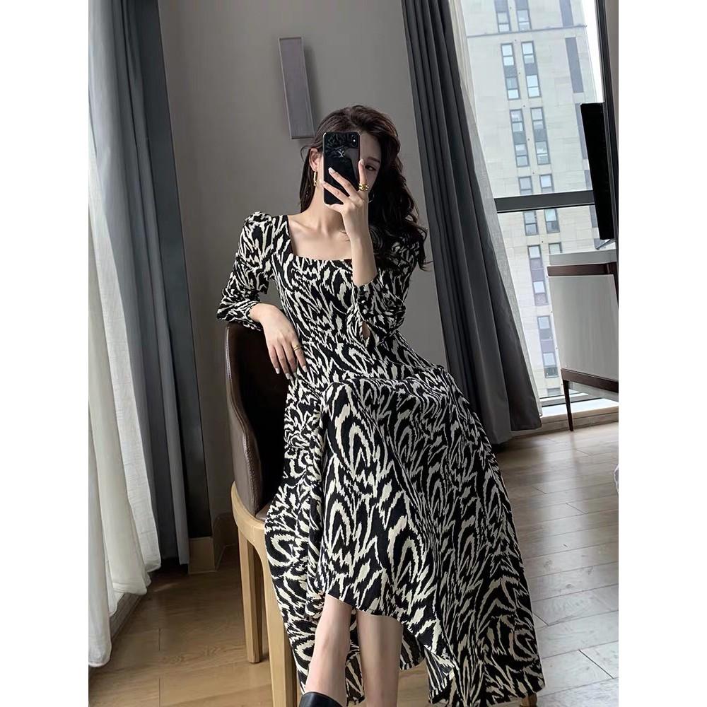 Đầm Xòe Dự Tiệc Đẹp, Thiết Kế Cổ Vuông, phong cách Đơn Giản Thanh Lịch, quyến rũ sang trọng -Đ0999VDVDVDVD