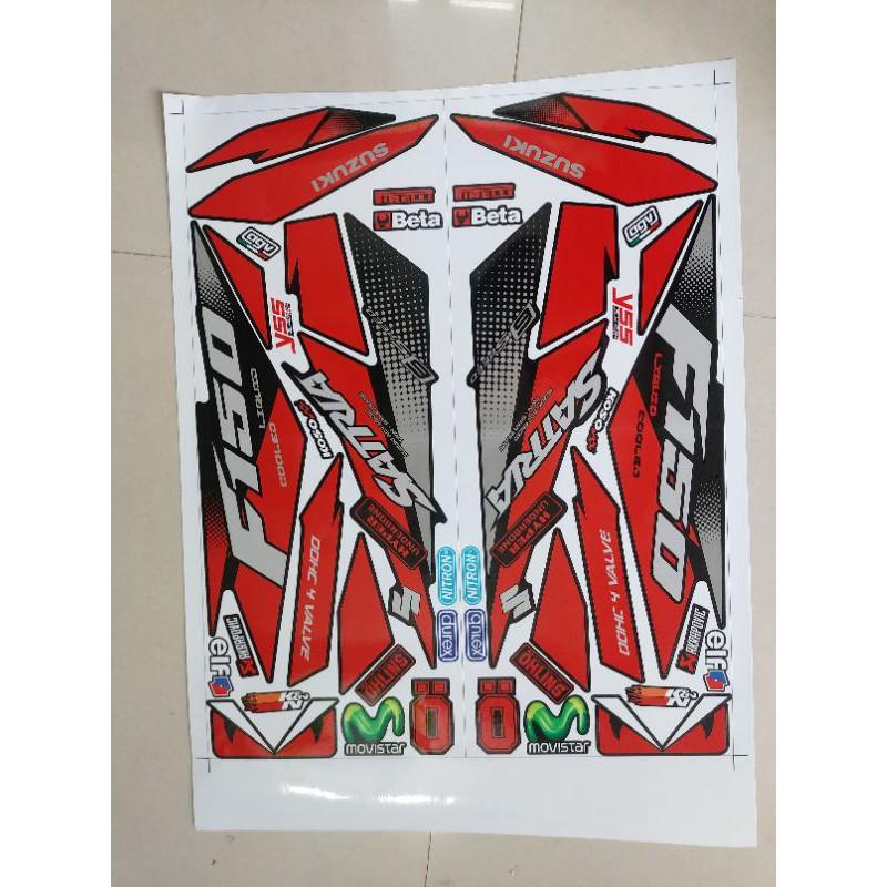 Tem rời xe suzuki satria F150 có tặng kèm logo