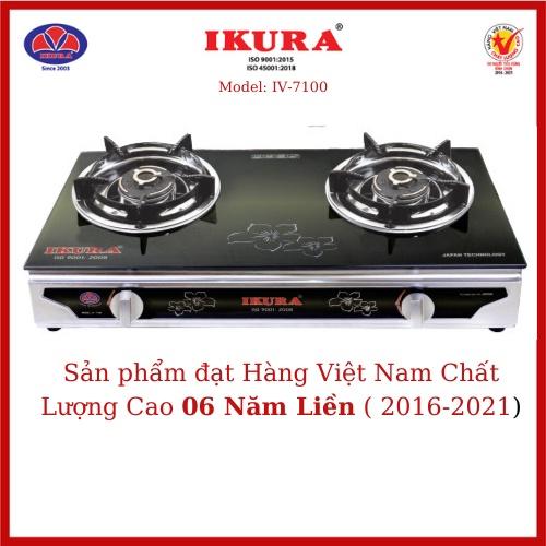 Bếp gas đôi mặt kính IKURA (IV - 7100) - Hàng Chính Hãng