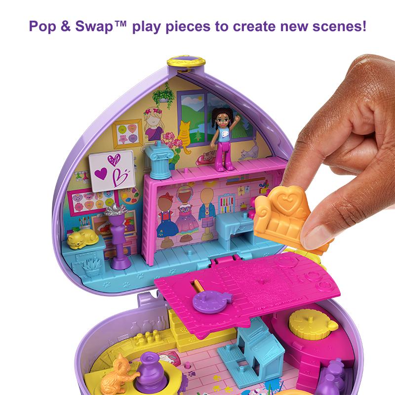 Đồ Chơi POLLY POCKET Và Phòng Studio Trái Tim Ngọt Ngào HGT15/FRY35