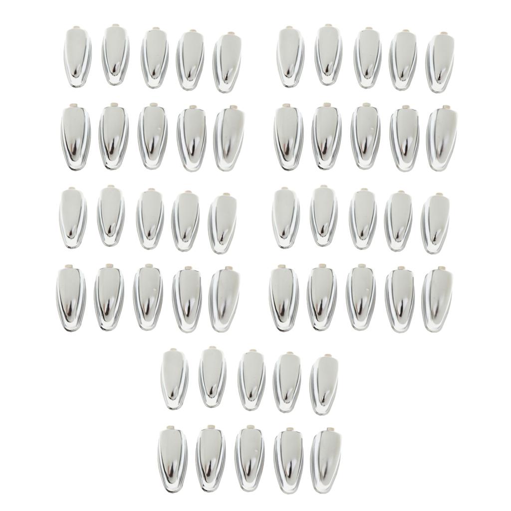 Sunnimix 50 Chiếc Sắt Bass Móc Hít Móng Vuốt Móc Thay Thế Cho Trống-Cầu Thủ Sinh Viên