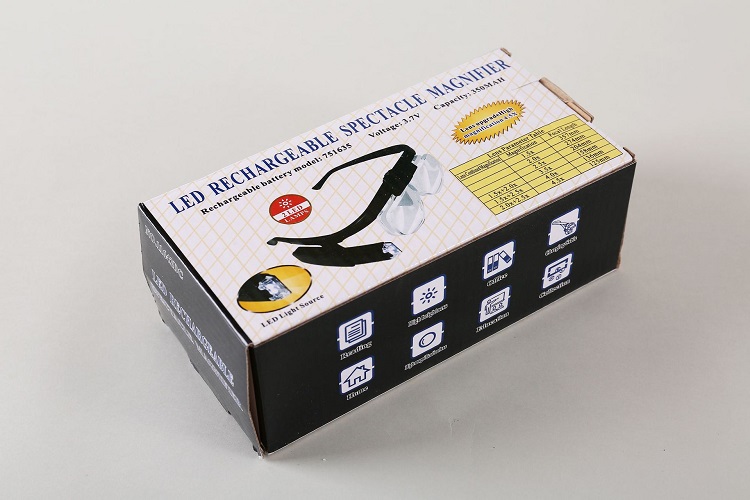 Kính lúp đeo mắt 3 độ phóng đại chuyên dụng sửa chữa, đọc sách