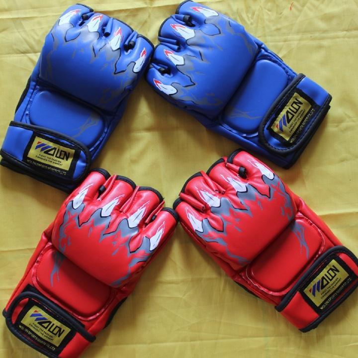 Vỏ bao cát treo đấm bốc boxing, mma 3 lớp dài 1m05 - D = 31cm + Găng tay đấm bốc MMA WALON + Băng đa cuốn tay