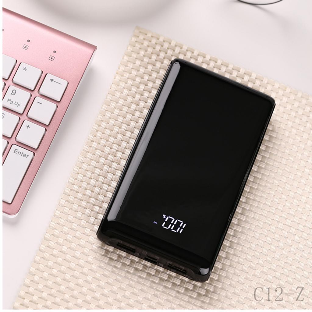 2 Pcs 5V 2A USB 6X 18650 Power Bank Case Battery Charger DIY Box For Phones
