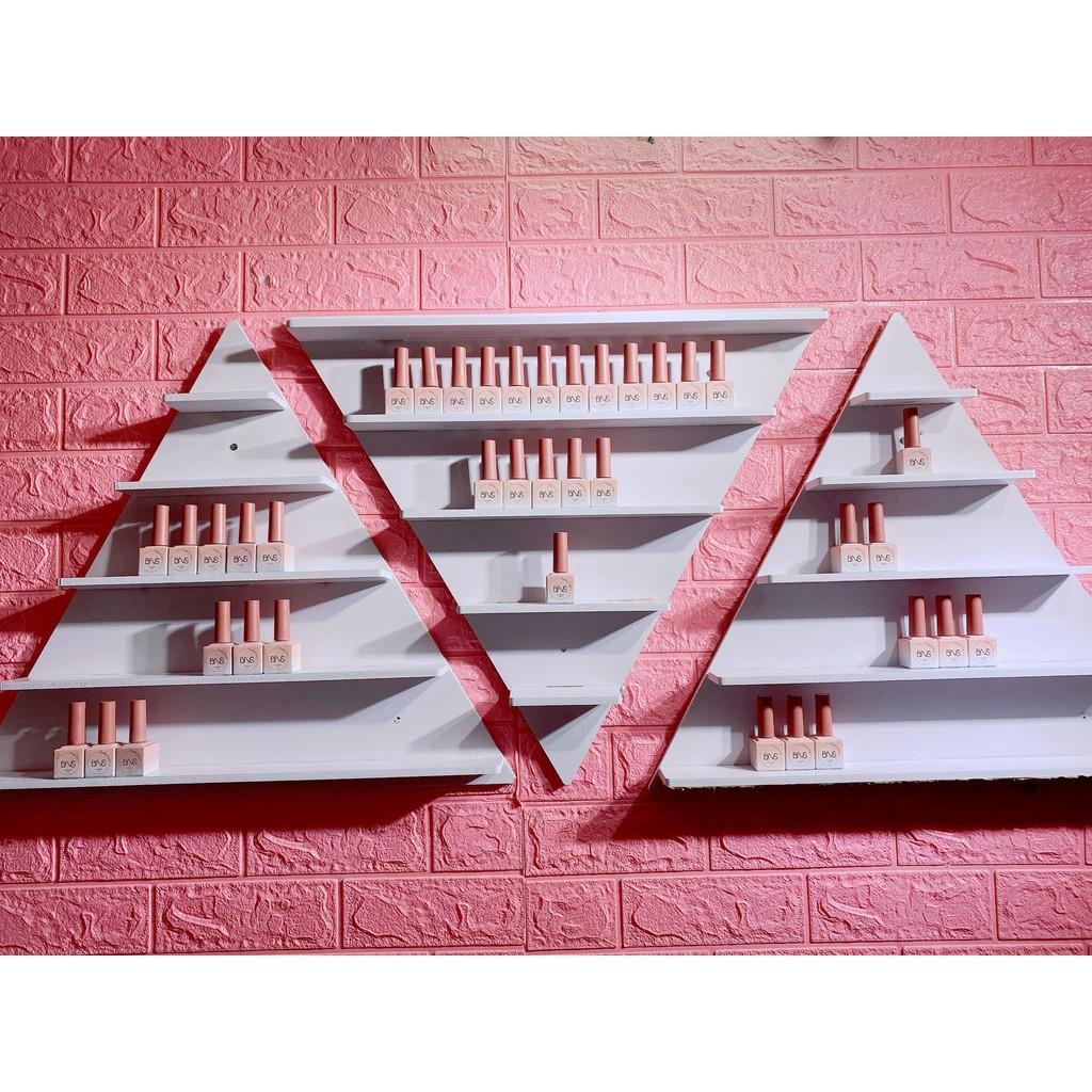 Kệ tam giác trưng bày sơn gel - Kệ treo tường Nail