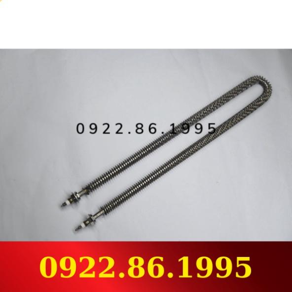 Điện trở sấy khô chữ U 70cm công suất 1KW 2KW điện áp 220V 380V có cánh tản nhiệt hàng nhập