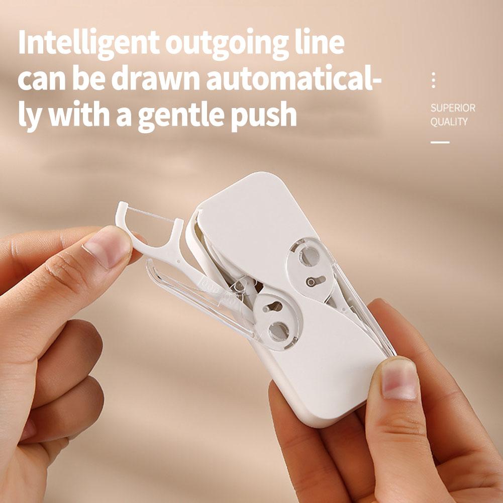 2 Gói Nhựa Tự Động Di Động Răng Flosser Hộp Bảo Quản Chỉ Chọn Hộp Đựng Tiện Lợi Thiết Thực Tuyệt Vời Cho Du Lịch Cắm Trại