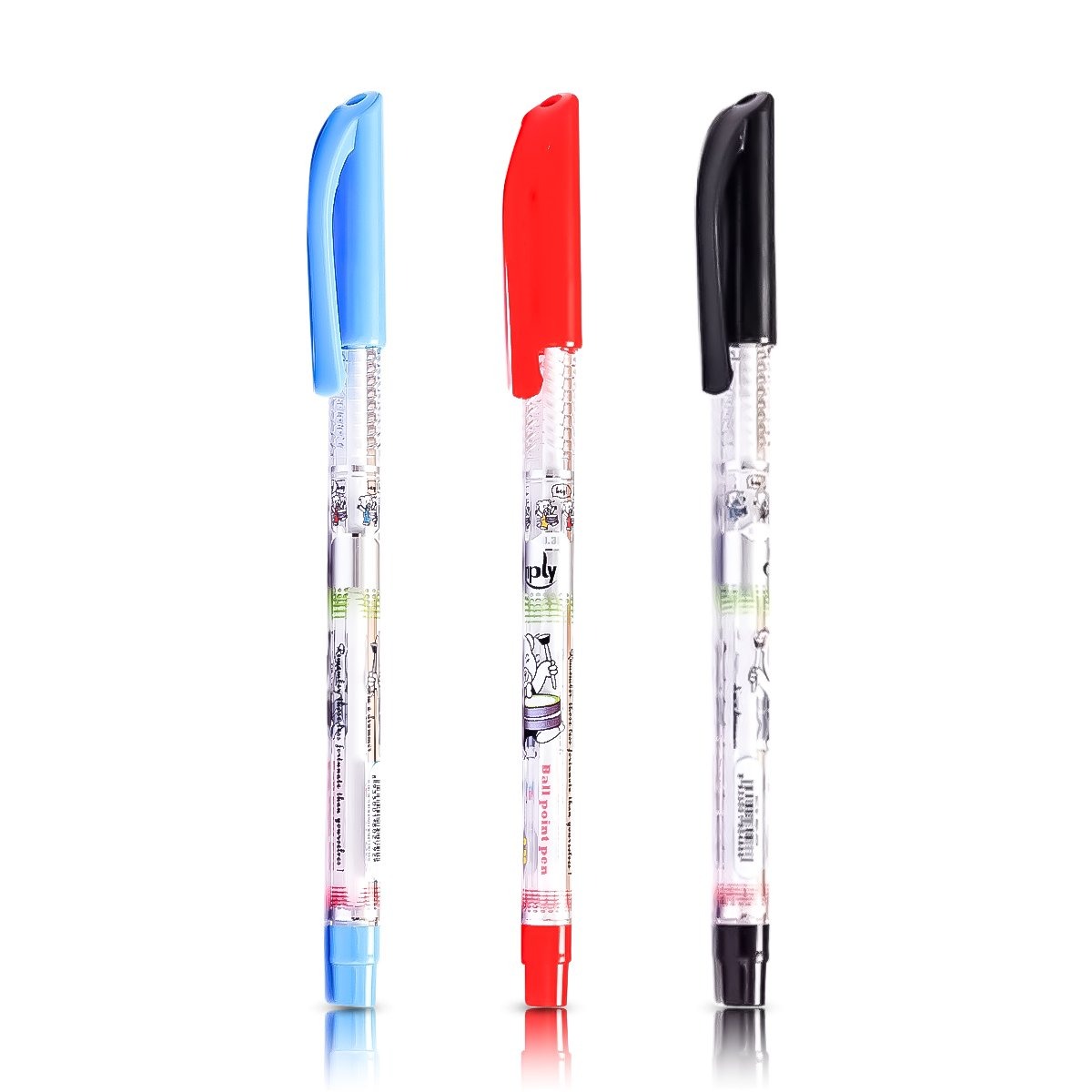 Combo 20 Bút bi Thiên Long Simply TL-062 - Mực đỏ