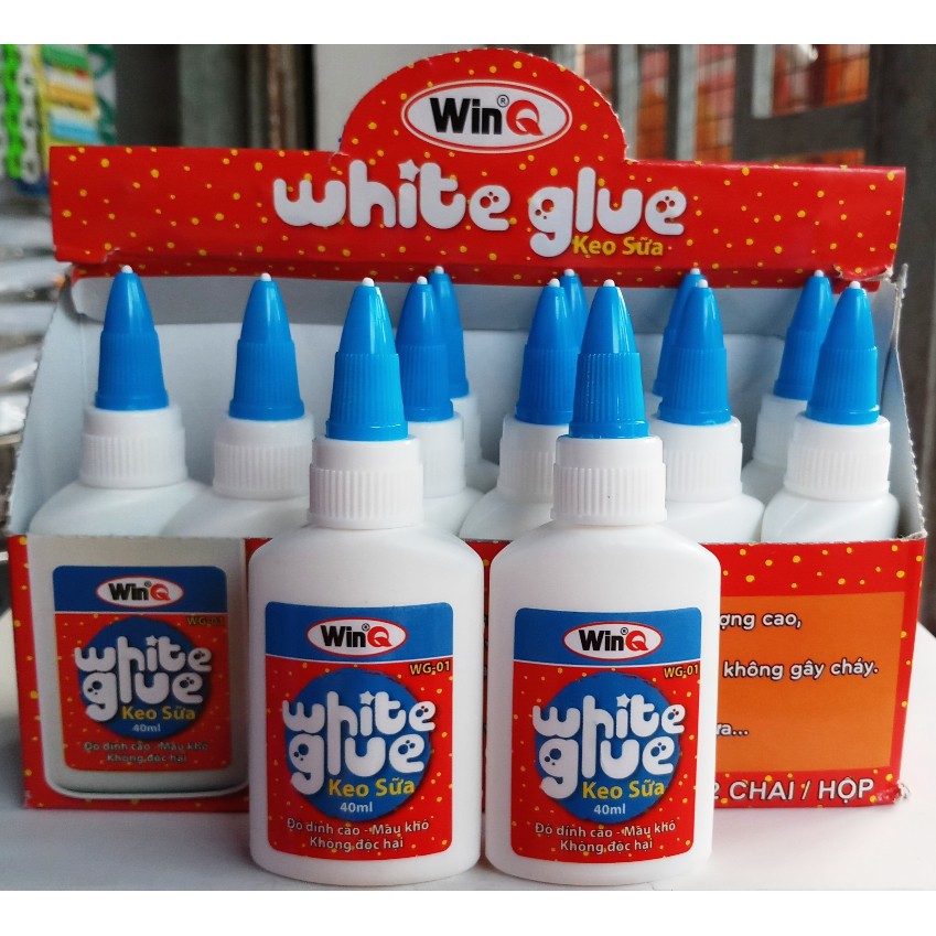 Bộ 3 Lọ Keo sữa (White glue) Win