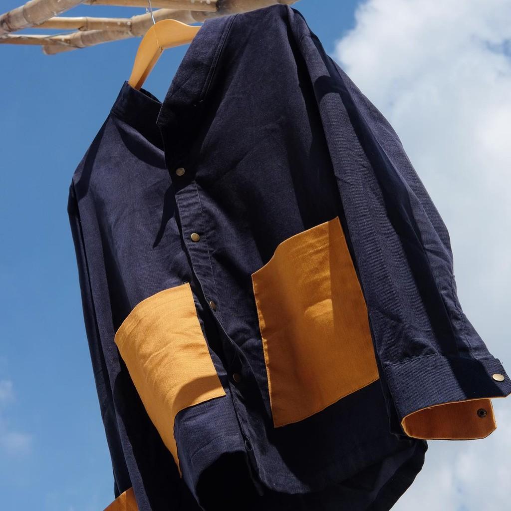 Áo khoác Jeans Nhung cổ V - BL39