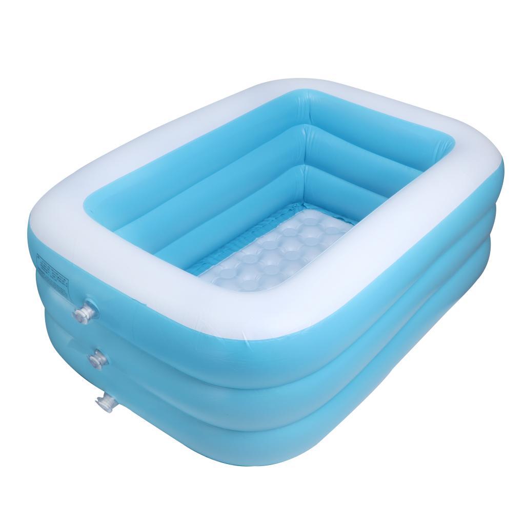 Inflatable Swimming Pool Outdoor Family Inflatable Pool with Swimming Ring Boat