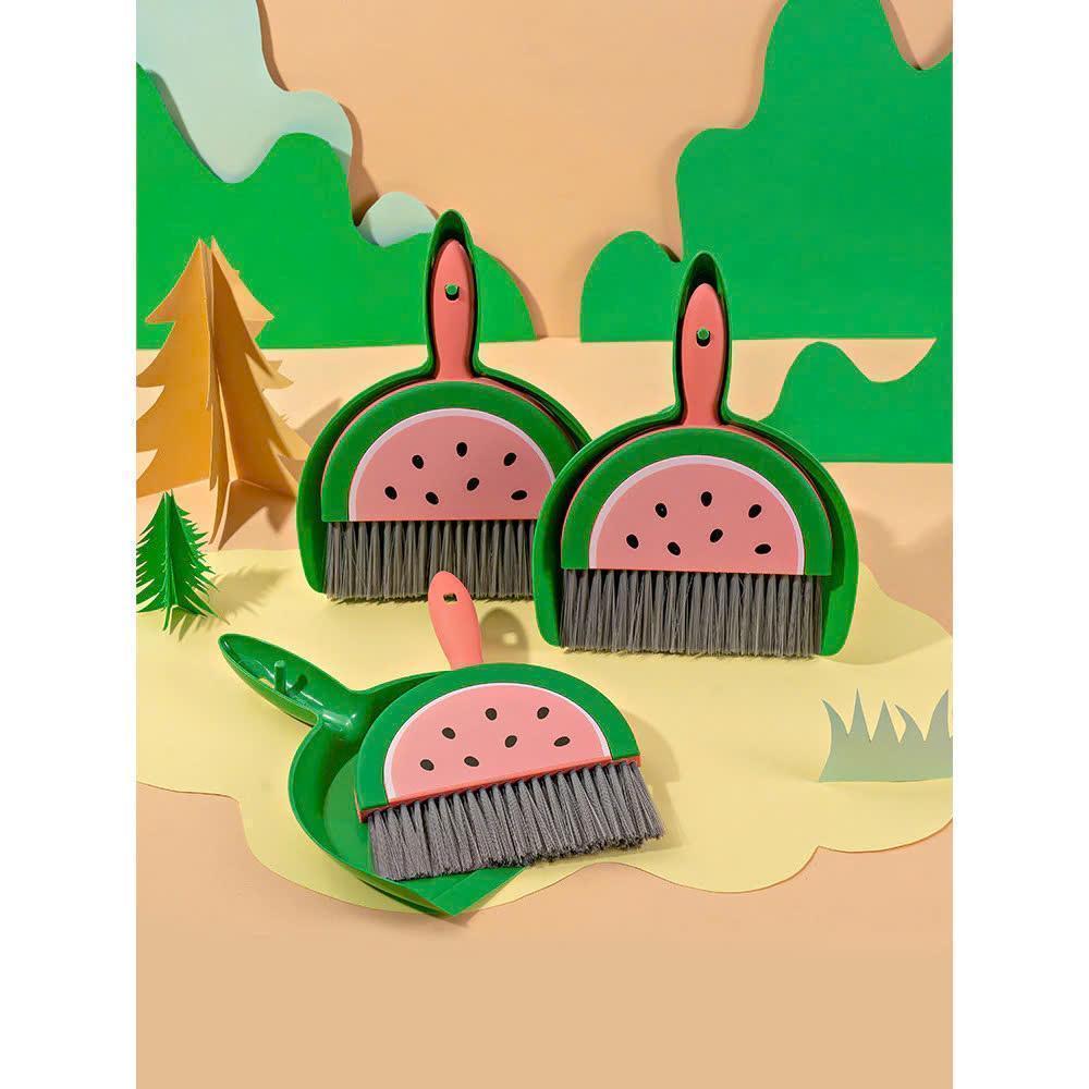Bộ chổi quét bàn thờ - Bộ chổi mini quét hót rác bàn máy tính, bàn ăn hình cute