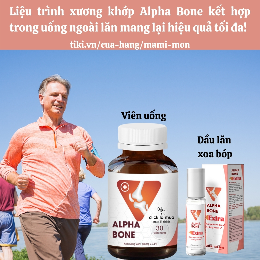 Dầu nóng xoa bóp, cao xoa bóp xương khớp Alpha Bone Extra, dầu lăn massage cổ vai gáy, thoát vị đĩa đệm 10ml