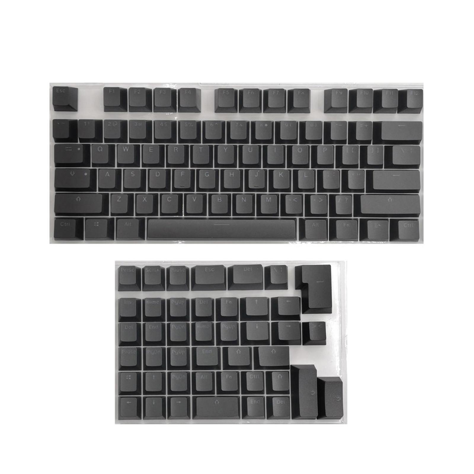 PBT Keycaps Anti- Mini for 61 64 68 71 82 84 Layout Keyboard Black