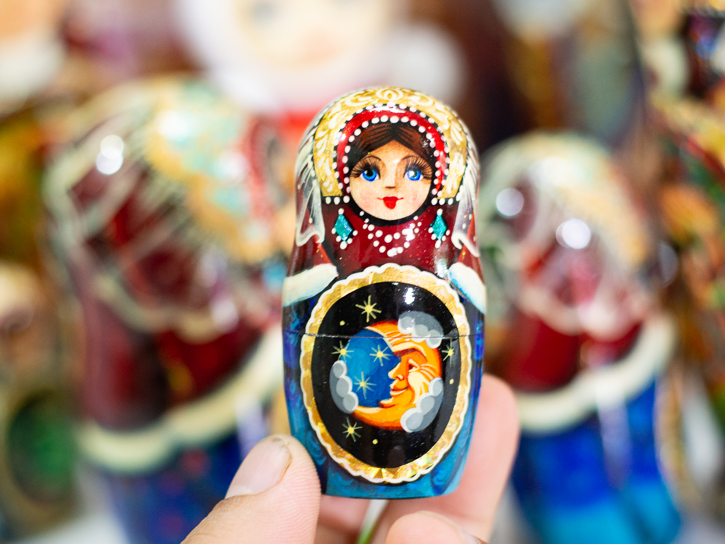 BỘ BÚP BÊ NGA MATRYOSHKA 5 LỚP 18CM "CỔ TÍCH PHƯỢNG HOÀNG LỬA" CỰC ĐẸP VÀ SANG TRỌNG
