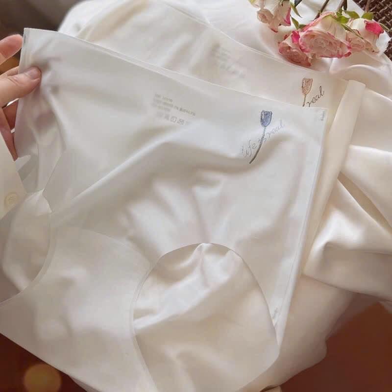 Bộ 5 Quần Lót Nữ, Quần Sịp Nữ, Quần Lót Nữ Không Viền, Chất Su Tơ Cao Cấp In Hình Hoa Tulip, Quần Xì Nữ