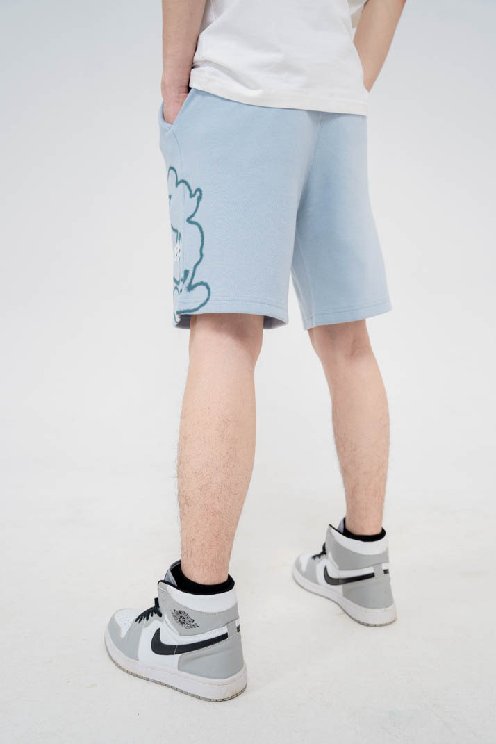 Quần Shorts Unisex BOO Dáng Regular In Graphic Mickey BZL