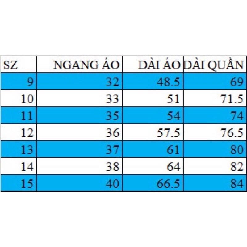 Bộ dài tay thun borip bé trai size đại 25 - 40kg - Bộ bé trai - pikakids