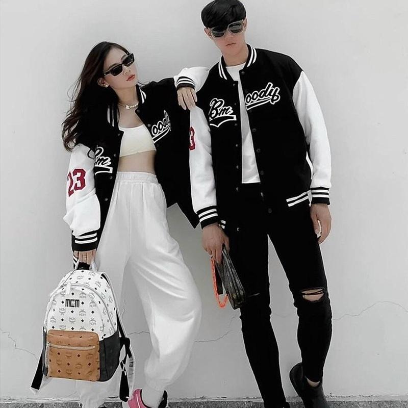 Áo bomber nữ nam unisex khoác gió jacket dù 2 lớp cúc bấm form rộng local brand ulzzang phong cách hàn quốc đep BMOODY