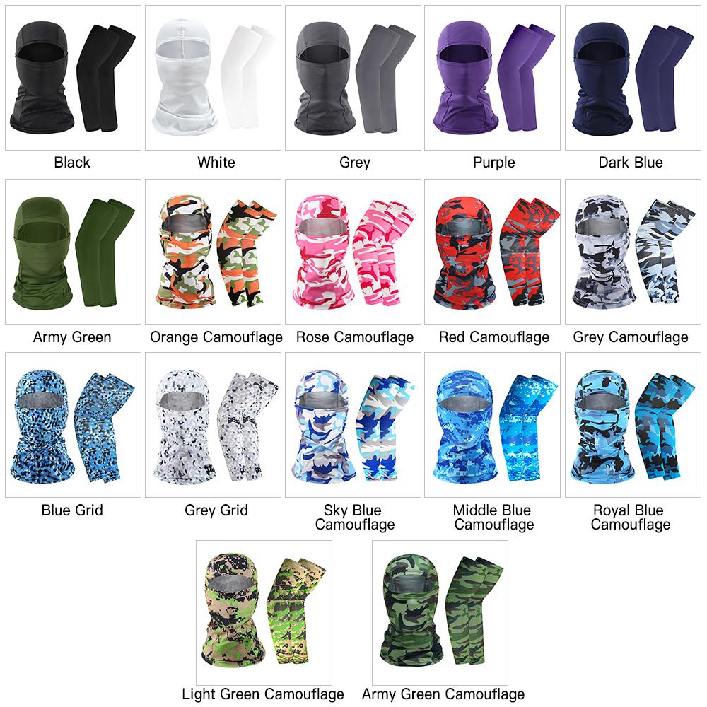 Mặt nạ và bọc cánh tay cho nam nữ bảo vệ và chống nắng cho các hoạt động ngoài trời