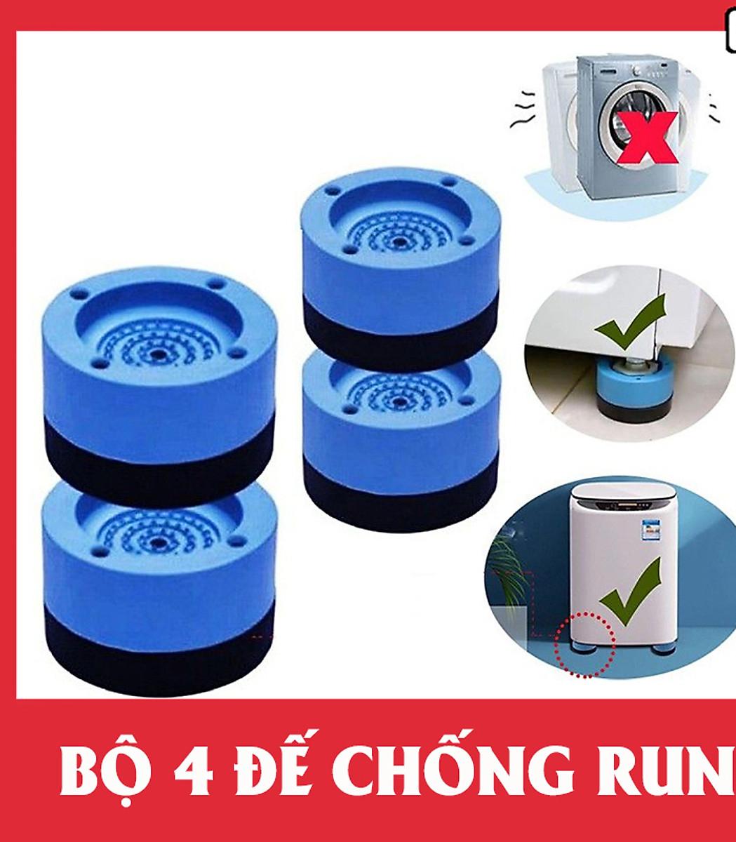 Đế Chống Rung Máy Giặt, Chân Máy Giặt Chân Bàn 4 Miếng Cao Su Cao Cấp. Chống Rung Chống Ồn Chống Trơn Trượt