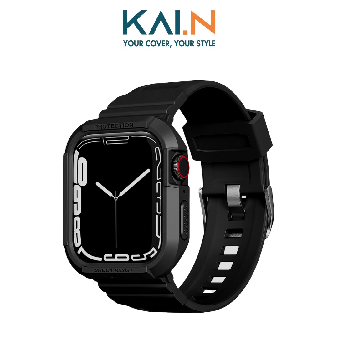 Dây Đeo Kèm Ốp Dành Cho Apple Watch Kai.N Elegant Shock Proff - Hàng Chính Hãng