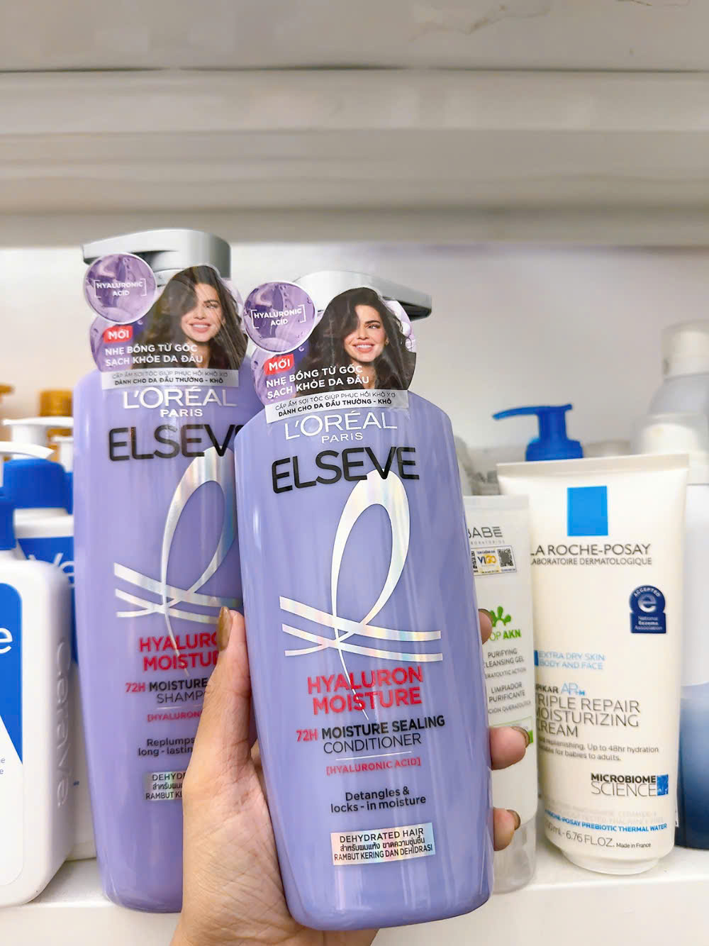 Bộ Gội Xả L'Oreal Tóc Phồng Bồng Bềnh Cho Da Đầu Khô