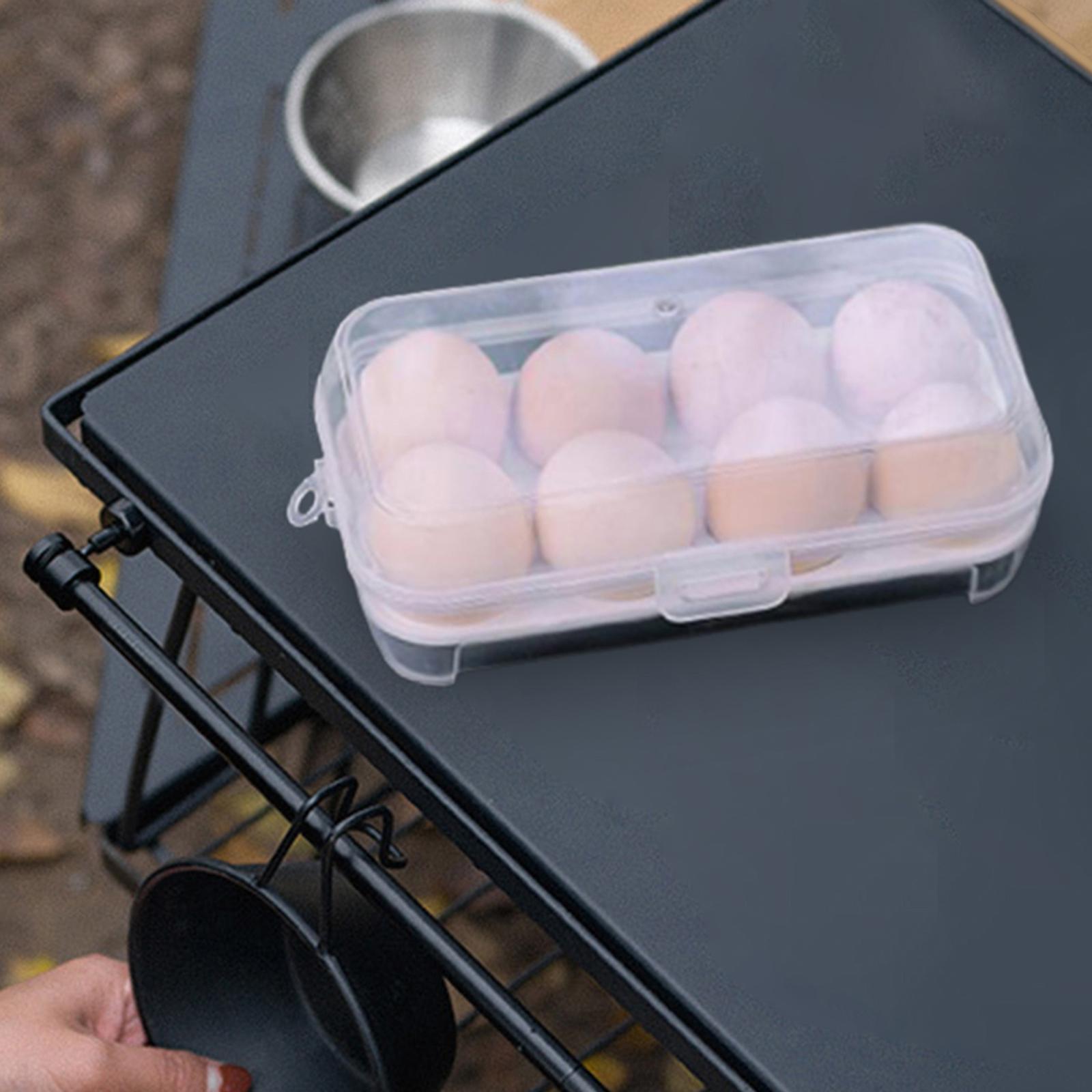 Egg Storage Box Egg Holder Tray Egg Protection Home Portable Organizer Egg Container Case for Fishing, Fresh Eggs, Refrigerator, Cooking, Travel