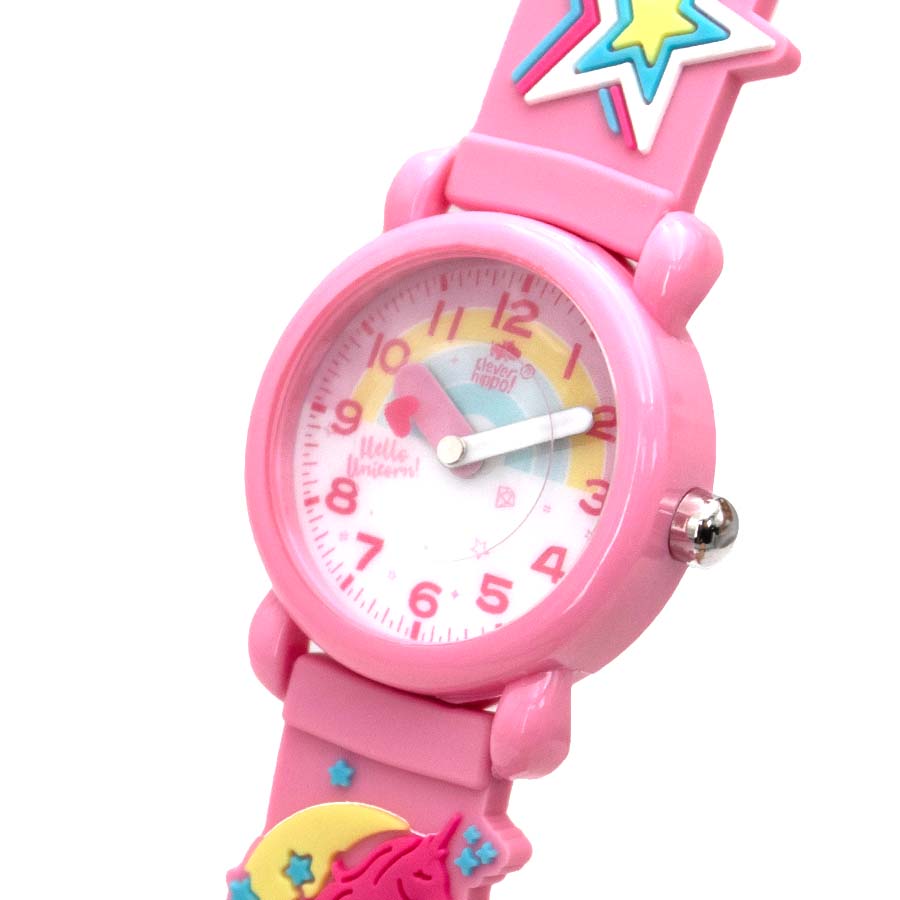 Đồng Hồ Trẻ Em Clever Watch - Unicorn Hồng Clever Hippo WG012/PINK