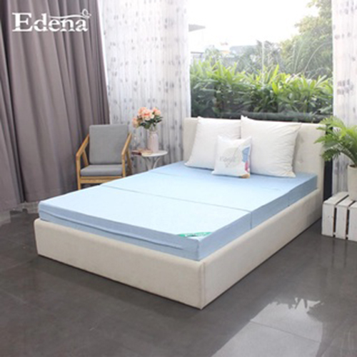 Nệm bông ép GẤP 3  Edena 160x198x9cm, dày 9cm (màu ngẫu nhiên)