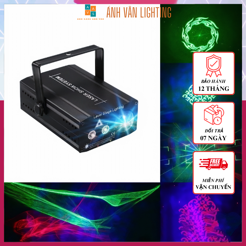 Đèn Laser Màng Ảo 3D 3in1 Màng, Hoa, Nền| Đèn Bay phòng| Phòng Karaoke| Vũ trường