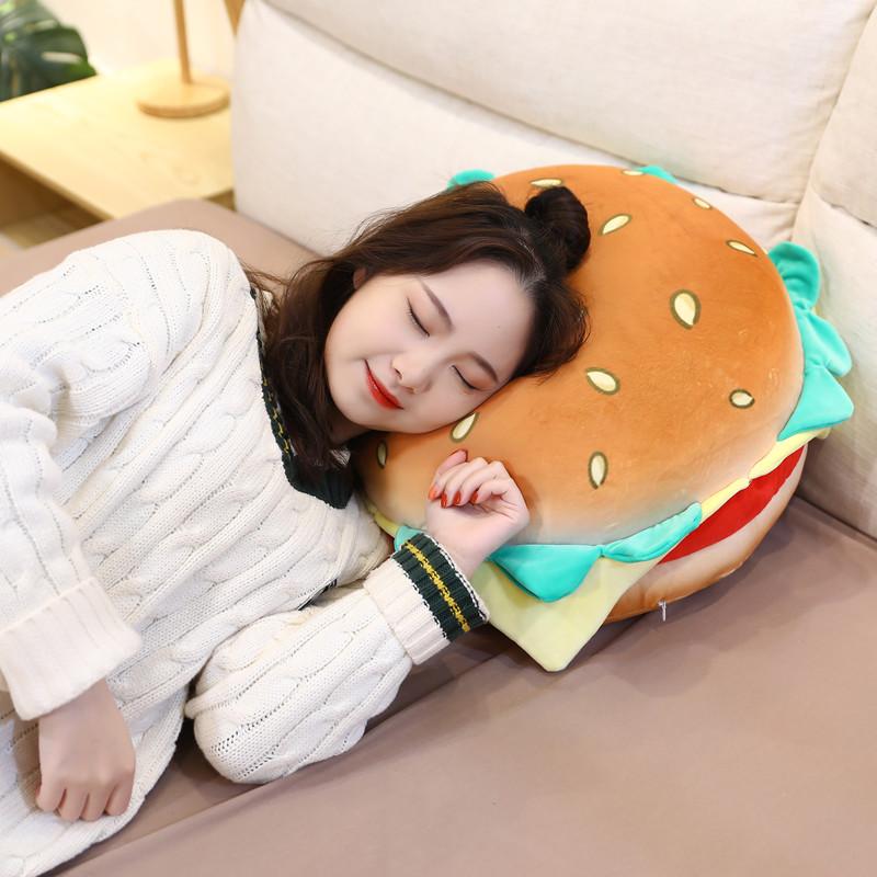 Dễ Thương Mô Phỏng Sang Trọng Đồ Chơi Bánh Hamburger Nhồi Bông Ngộ Nghĩnh Thực Phẩm Gối Đệm Trẻ Em Đồ Chơi Quà Tặng Sinh Nhật Sáng Tạo Trang Trí