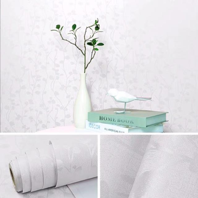 10m giấy dán tường hoạ tiết 3D nhiều màu keo sẵn khổ 45 cm