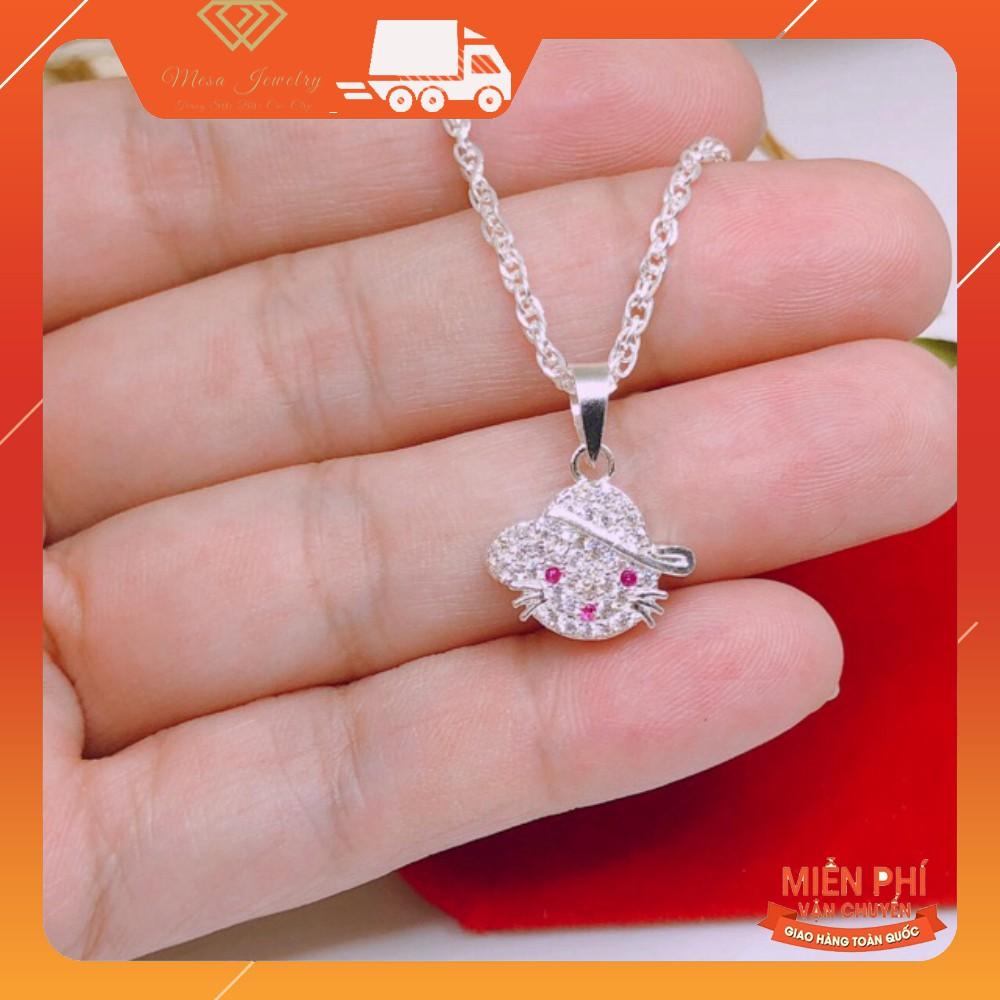 DÂY CHUYỀN CHO BÉ GÁI - KITTY MŨ