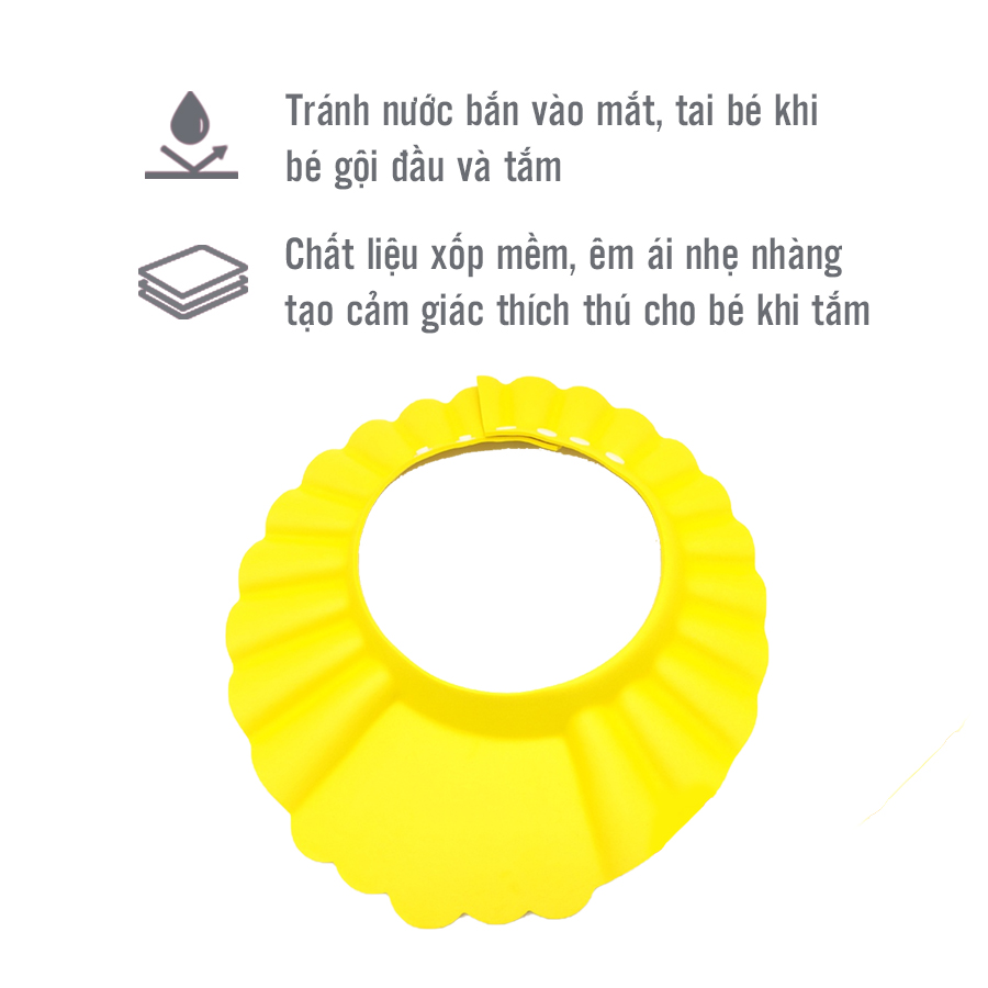 [GIFT] Mũ gội đầu chắn nước, bảo vệ tai cho bé Mamamy (giao ngẫu nhiên)