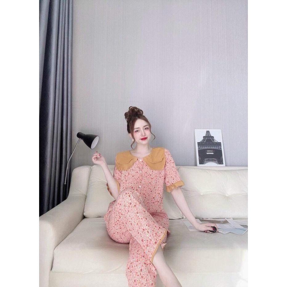 SET BỘ LỤA HOA DÀI SIÊU DỄ THƯƠNG,KIỂU DÁNG THỜI TRANG PHÙ HỢP MỌI LỨA TUỔI