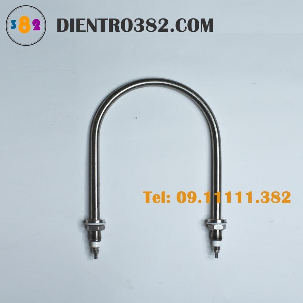 Điện trở chữ U chân rộng, mây so nhiệt chân rộng 15cm chất liệu inox 304 điện áp 220V - Điện trở 382